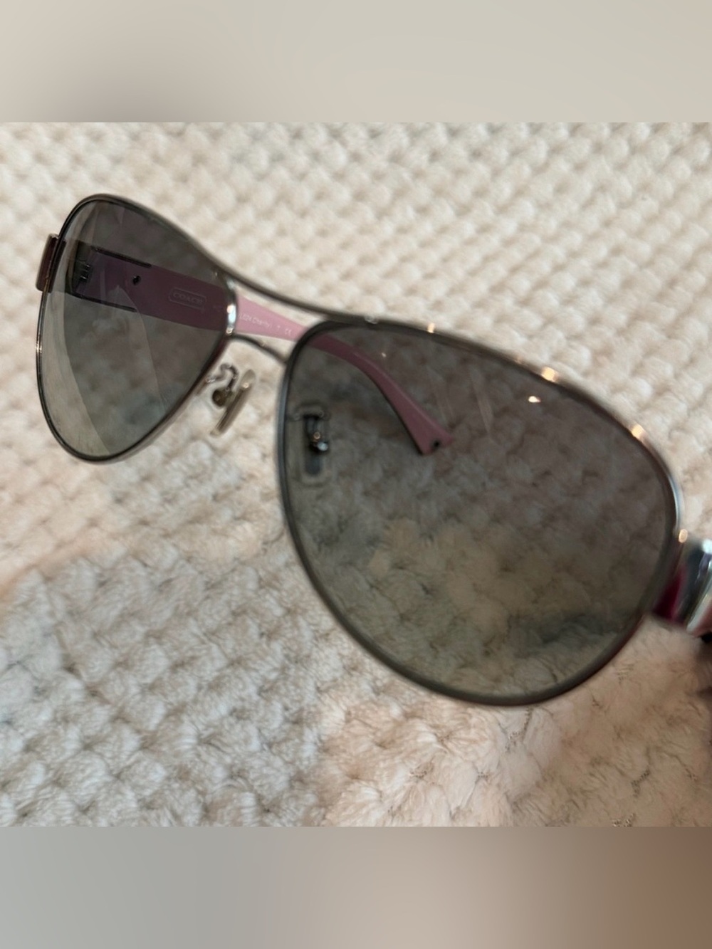 Coach Kristina HC7003 Charity Edition Aviators with Case